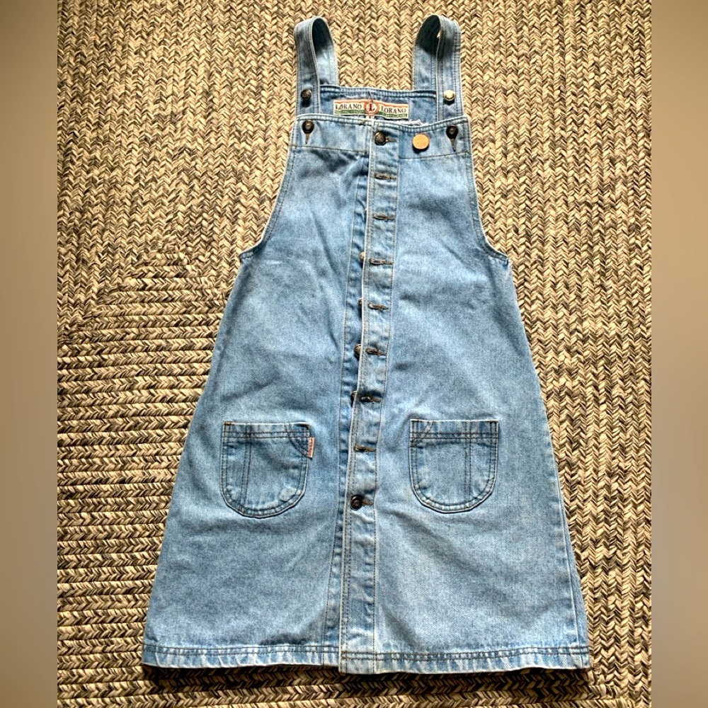 🩵 Overall Blue Denim Dress